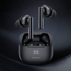 Recci REP-W77 Warrior Serisi ANC Özellikli TWS Kulak İçi Bluetooth v5.3 Kulaklık Siyah