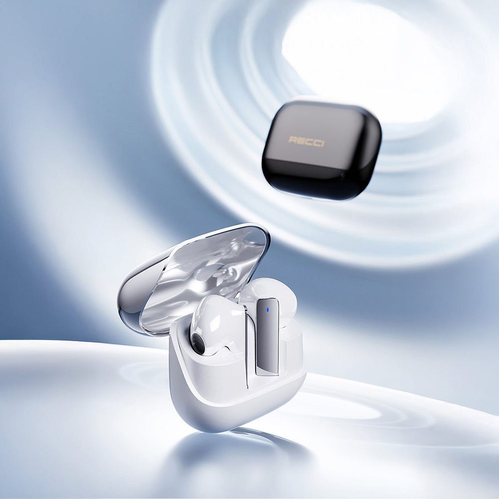 Recci REP-W80 Hi-Fi Ses Kaliteli TWS Kulak İçi Bluetooth v5.3 Kulaklık Siyah