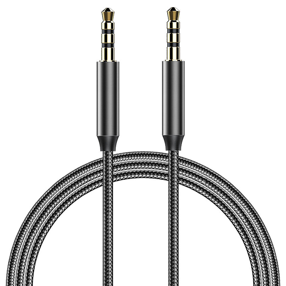 Recci RH01 3.5mm to 3.5mm AUX Audio Kablo Siyah