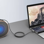 Recci RH02 Lightning to 3.5mm AUX Audio Kablo Siyah