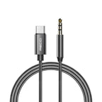 Recci RH03 Type-C to 3.5mm AUX Audio Kablo Siyah
