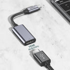 Recci RH11 HDMI to Type-C Dönüştürücü Kablo Gri