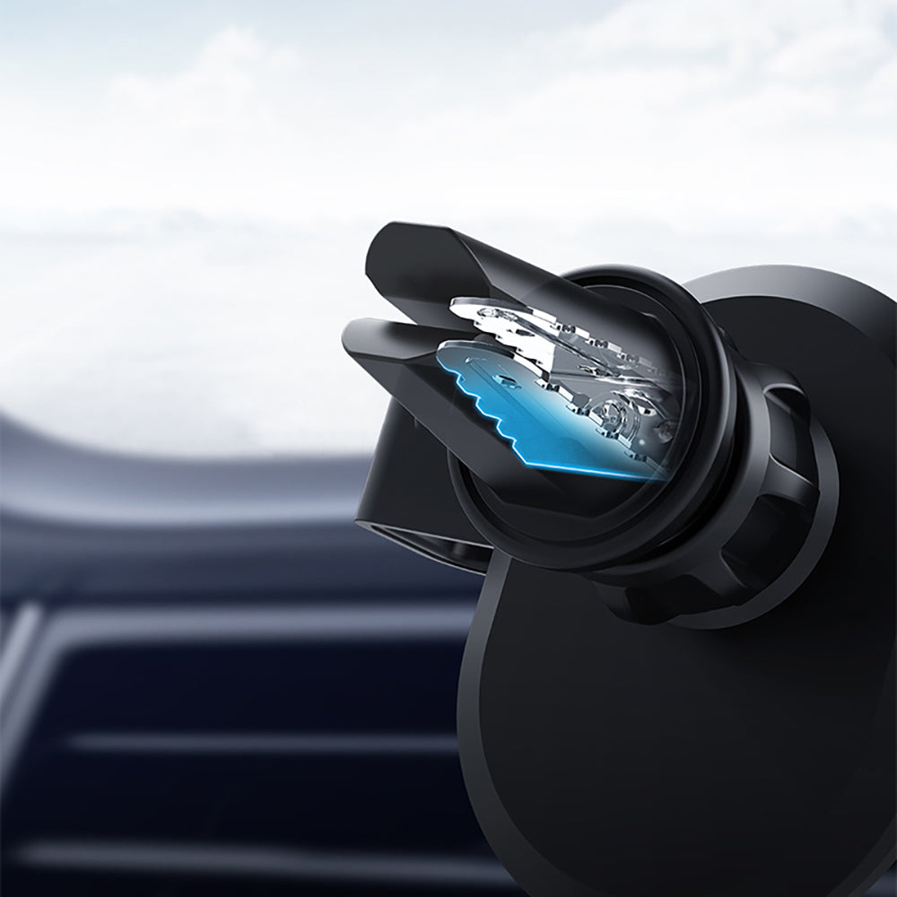 Recci RHO-C26 360 Dönebilen Havalandırma Tasarım Araç Telefon Tutucu Siyah