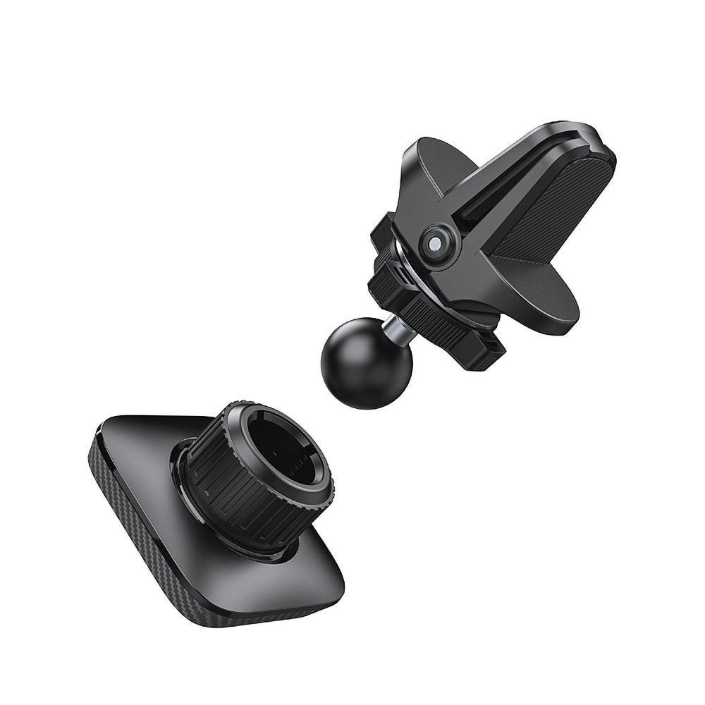 Recci RHO-C28 Araç İçi Magnetik Telefon Tutucu Havalandırma Tasarım Siyah