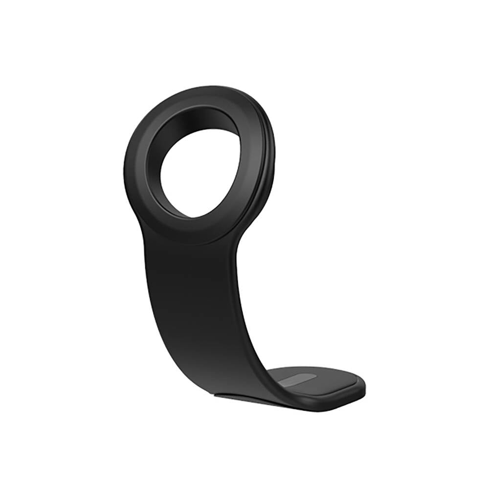 Recci RHO-C40 Magnetik M-safe Uyumlu Bükülebilen Eğimli ve Düz Zemin Araç Telefon Tutucu Siyah