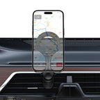 Recci RHO-C42 M-safe Magnetik 360° Dönebilen Havalandırma Tasarım Araç Telefon Tutucu Siyah