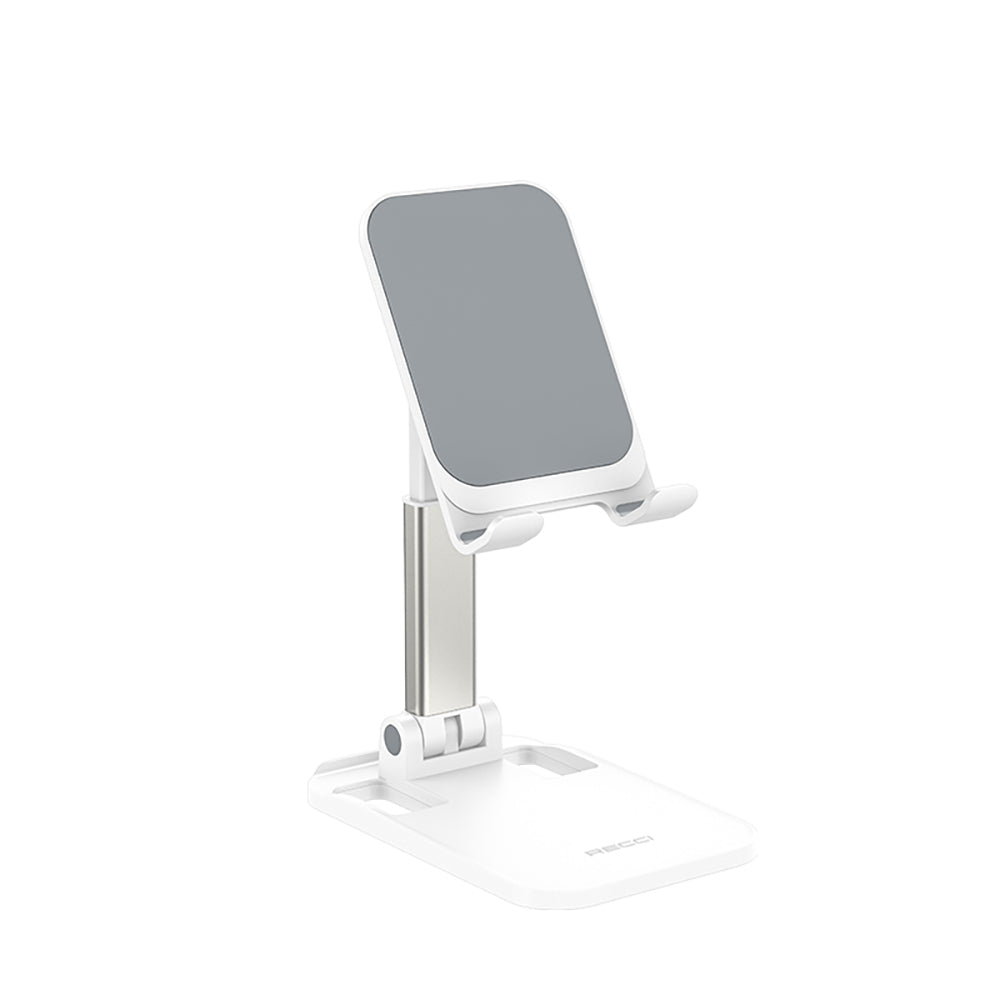 Recci RHO-M10 Ayarlanabilir Katlanabilir 90 Derece Dönebilen Telefon ve Tablet Standı Beyaz