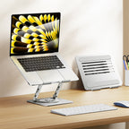Recci RHO-M25 360 Derece Dönebilen Katlanabilir Laptop Standı Gri