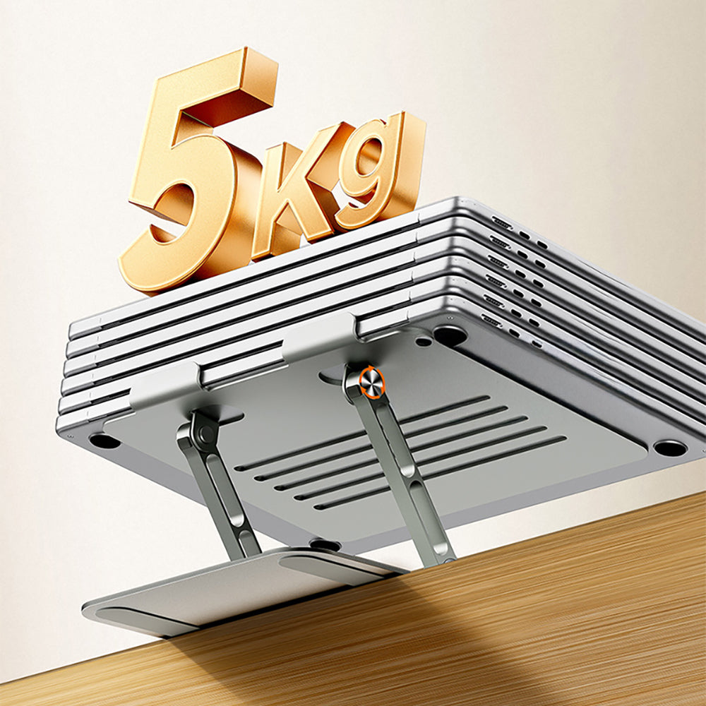 Recci RHO-M25 360 Derece Dönebilen Katlanabilir Laptop Standı Gri