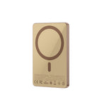 Recci RP33 PD 20W Ultra İnce Led Göstergeli Hızlı Şarj Özellikli Wireless Powerbank 15W 5000mAh Gri