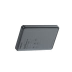 Recci RP35 PD 20W Led Göstergeli Hızlı Şarj Özellikli Wireless Powerbank 15W 10000mAh Gri