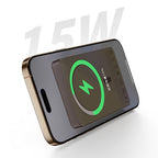 Recci RP35 PD 20W Led Göstergeli Hızlı Şarj Özellikli Wireless Powerbank 15W 10000mAh Gri