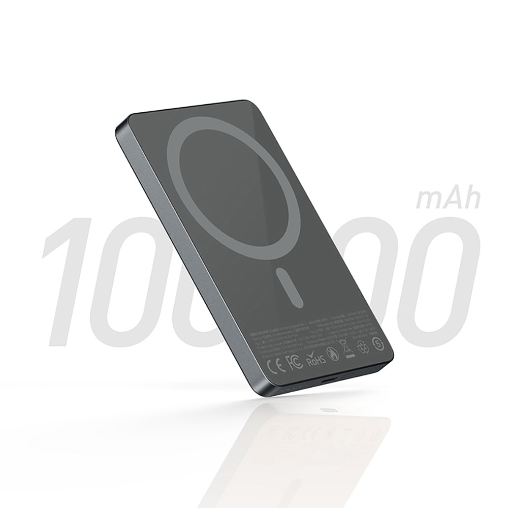 Recci RP35 PD 20W Led Göstergeli Hızlı Şarj Özellikli Wireless Powerbank 15W 10000mAh Gold