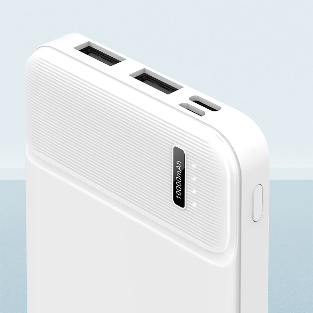 Recci RPB-N16C Ultra İnce Hızlı Şarj Özellikli Led Işık Göstergeli Wireless Powerbank 10000mAh Siyah