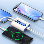 Recci RPB-P12 PD 20W Askı İpli Hızlı Şarj Özellikli Type-C Kablolu Powerbank 22.5W 9000mAh Mavi