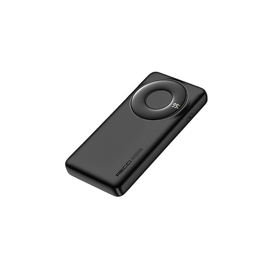 Recci RPB-P58 PD Hızlı Şarj Özellikli Type-C Kablolu Powerbank 22.5W 10.000mAh Siyah