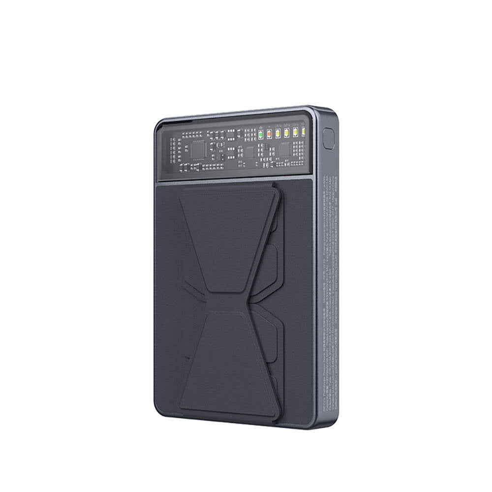 Recci RPB-W19 Standlı M-safe Şarj Özellikli Powerbank 10.000mAh Siyah