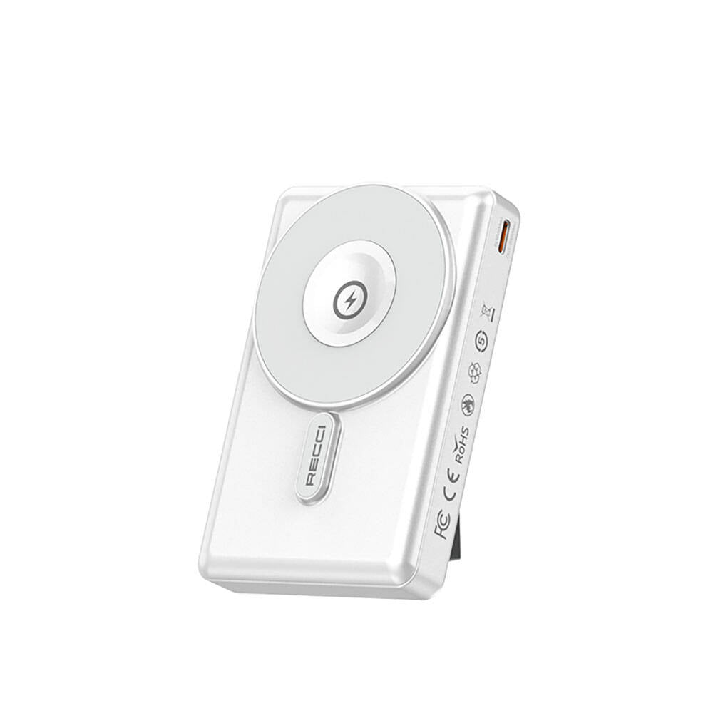 Recci RPB-W19 Standlı M-safe Şarj Özellikli Powerbank 10.000mAh Siyah