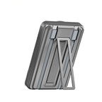 Recci RPB-W23 PD 20W Led Göstergeli Standlı Kablosuz Şarj Özellikli Type-C ve Lightning Kablolu Powerbank 15W 10000mAh Siyah