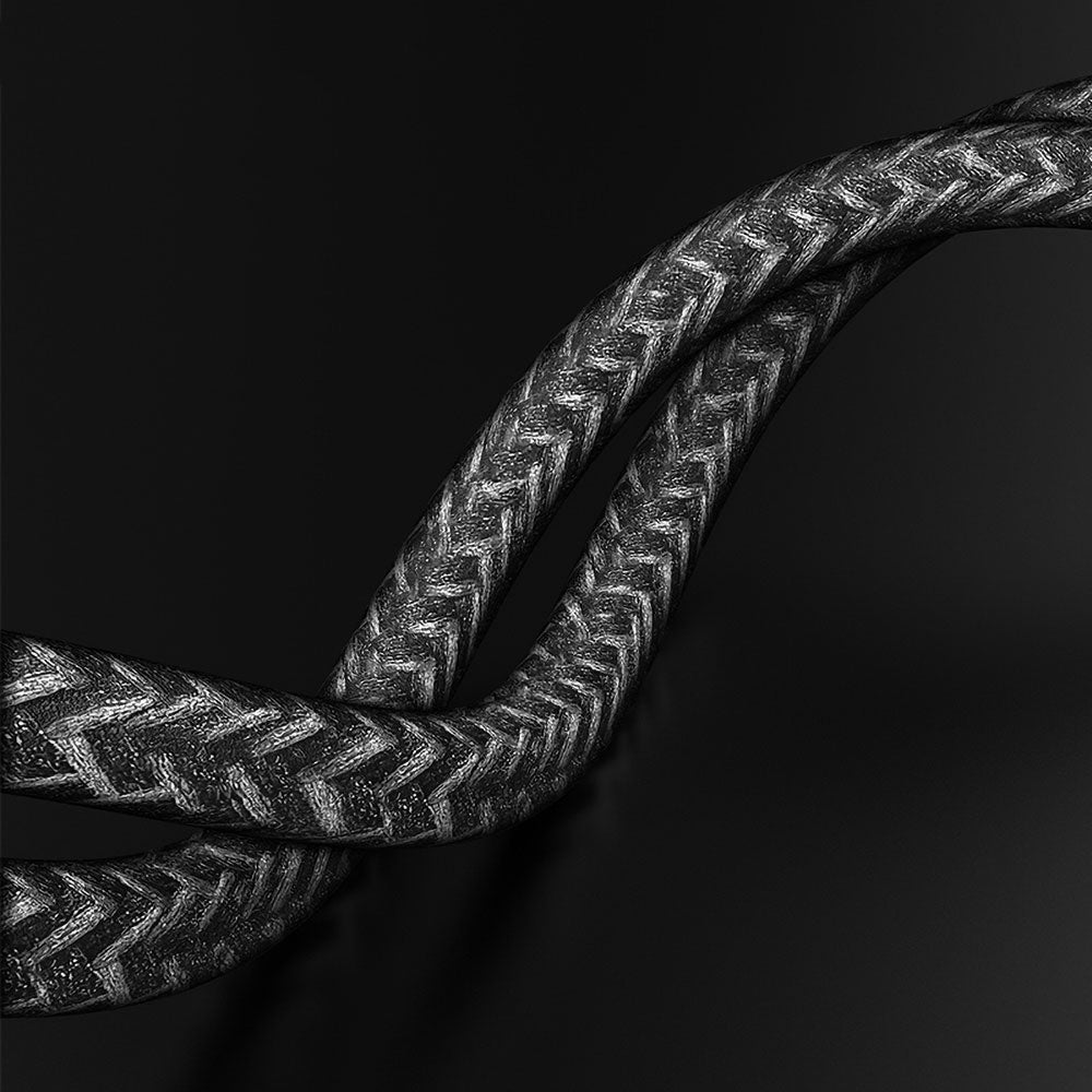 Recci RS02C Smart Power-Off Serisi Hızlı Şarj Özellikli USB-A To Type-C Kablo 1M Siyah