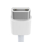 Recci RS13CC Nature Serisi 60W Hızlı Şarj Özellikli Type-C To Type-C PD Kablo 1.2M Beyaz