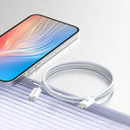 Recci RS15CC Nature Serisi 60W Hızlı Şarj Özellikli Type-C To Type-C PD Kablo 2M Beyaz