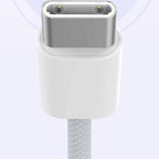 Recci RS15CC Nature Serisi 60W Hızlı Şarj Özellikli Type-C To Type-C PD Kablo 2M Beyaz
