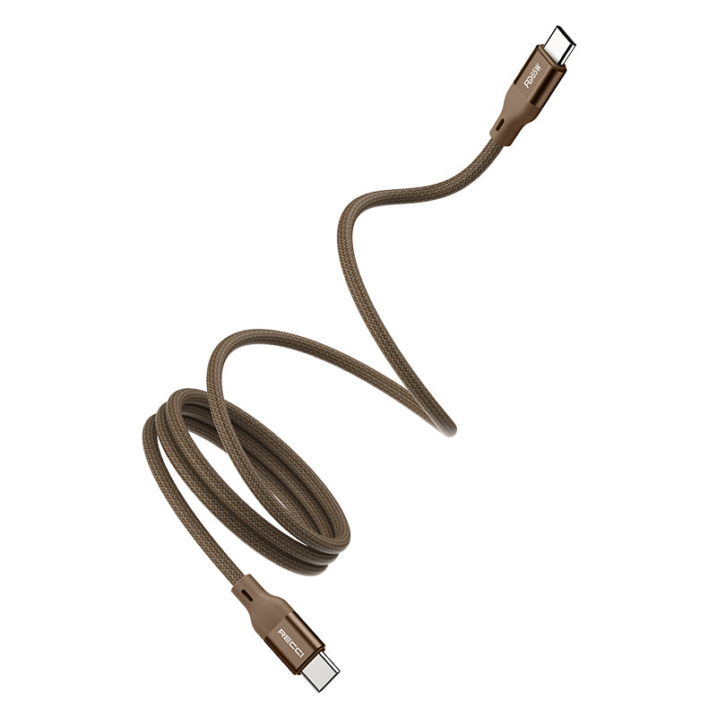 Recci RS23CL Magnetic Serisi Type-C to Lightning PD 30W Hızlı Şarj Özellikli Data ve Şarj Kablosu 1M Desert Gold