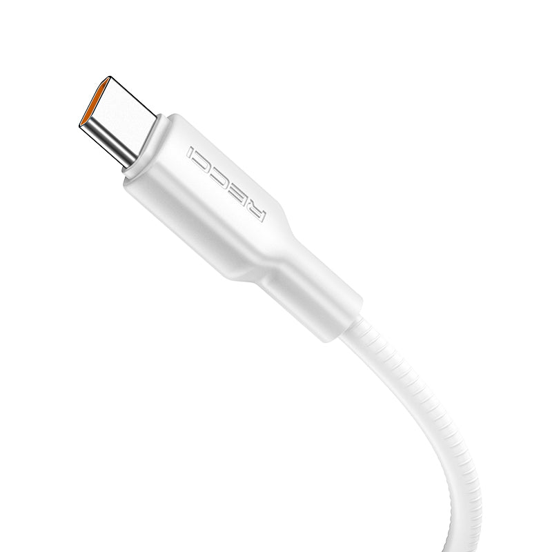 Recci RS56CC Type-C to Type-C PD Hızlı Şarj Özellikli Data ve Şarj Kablosu 100W 1.2M Beyaz