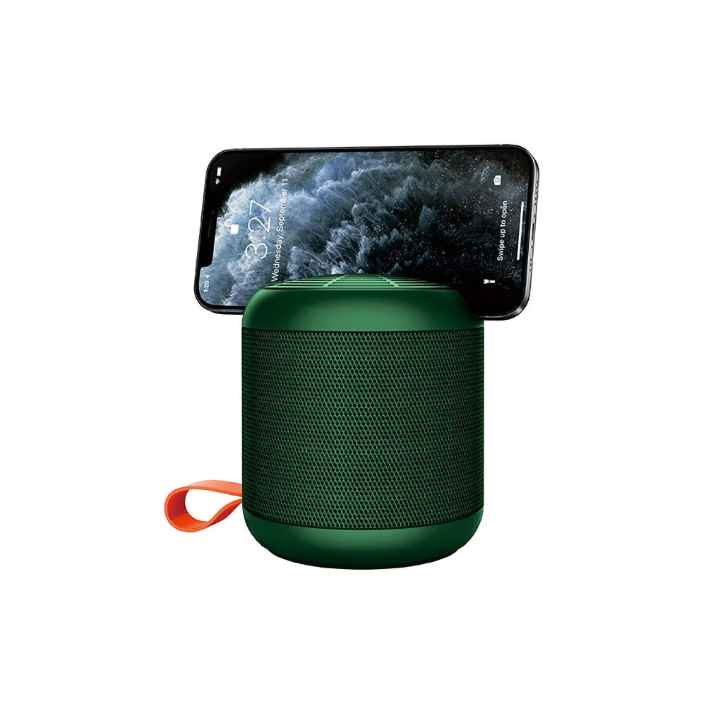 Recci RSK-W09 Mozart Serisi Hi-Fi Askılı Telefon Tutuculu Wireless Bluetooth 5.0 Speaker Hoparlör 1200mAh Siyah