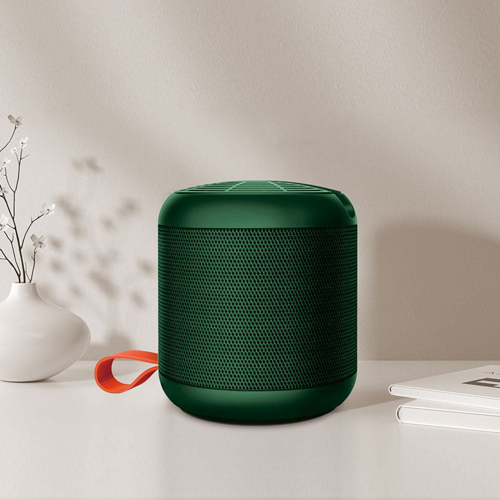 Recci RSK-W09 Mozart Serisi Hi-Fi Askılı Telefon Tutuculu Wireless Bluetooth 5.0 Speaker Hoparlör 1200mAh Siyah