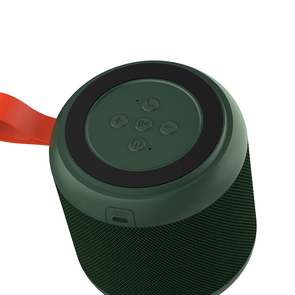 Recci RSK-W09 Mozart Serisi Hi-Fi Askılı Telefon Tutuculu Wireless Bluetooth 5.0 Speaker Hoparlör 1200mAh Siyah