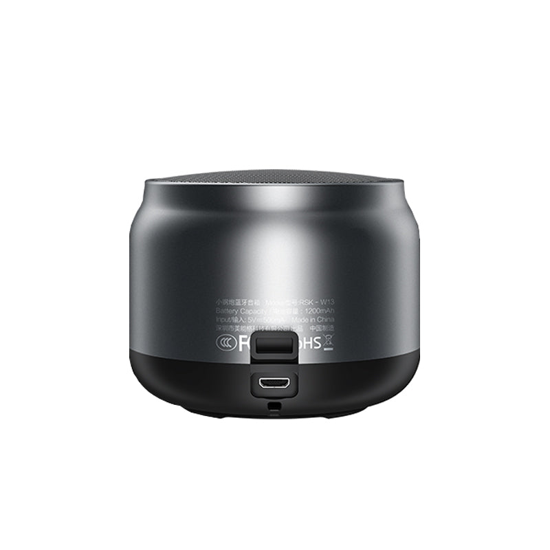 Recci RSK-W13 Hot Hatch Serisi Hi-Fi Wireless Bluetooth 5.0 Speaker Hoparlör 5W 1200mAh Siyah