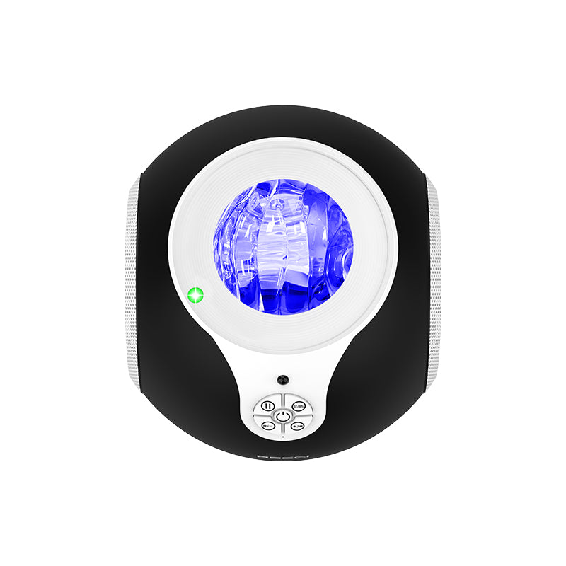 Recci RSK-W22 Starry Sky Serisi Hi-Fi Aurora Lambalı Wireless Bluetooth 5.2 Speaker Hoparlör 10W Siyah