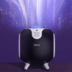 Recci RSK-W22 Starry Sky Serisi Hi-Fi Aurora Lambalı Wireless Bluetooth 5.2 Speaker Hoparlör 10W Siyah