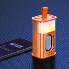 Recci RSK-W30 Mars Serisi Hi-Fi RGB Işıklı Wireless Bluetooth 5.3 Speaker Hoparlör 500mAh Turuncu
