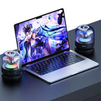 Recci RSK-W31 Amber Serisi FM/TF/AUX Hi-Fi RGB Işıklı Wireless Bluetooth 5.0 Speaker Hoparlör 5W 500mAh Siyah