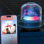 Recci RSK-W31 Amber Serisi FM/TF/AUX Hi-Fi RGB Işıklı Wireless Bluetooth 5.0 Speaker Hoparlör 5W 500mAh Siyah