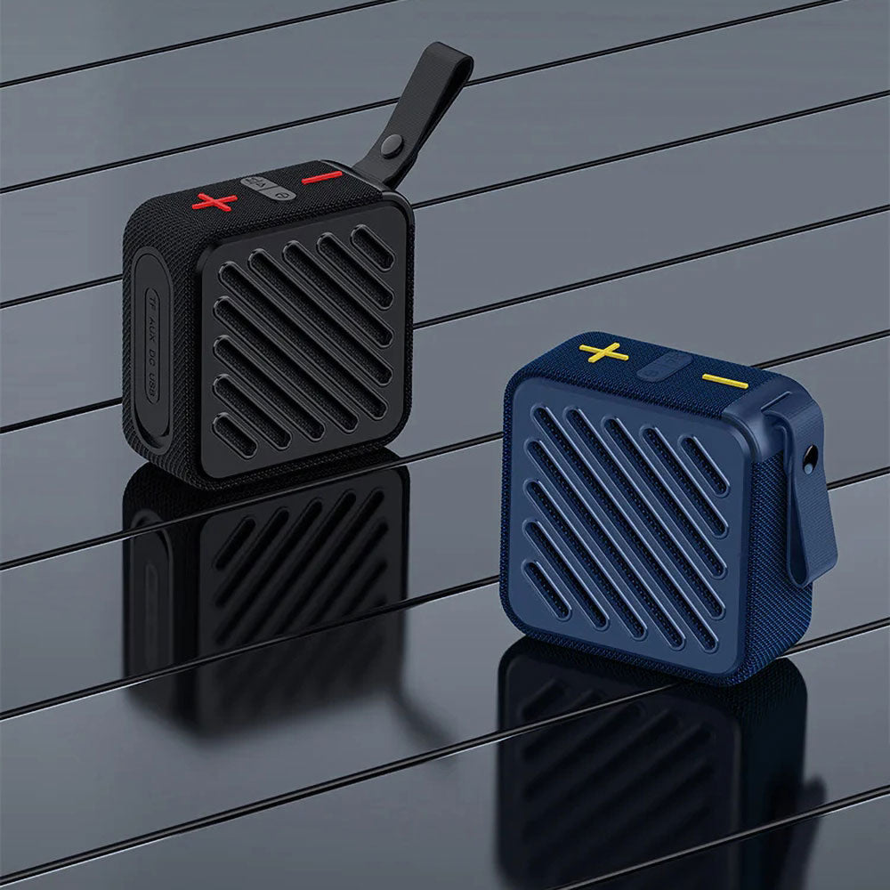 Recci RSK-W33 Mocca Serisi TF/AUX/USB Askılı Akıllı Wireless Bluetooth 5.3 Speaker Hoparlör Mavi