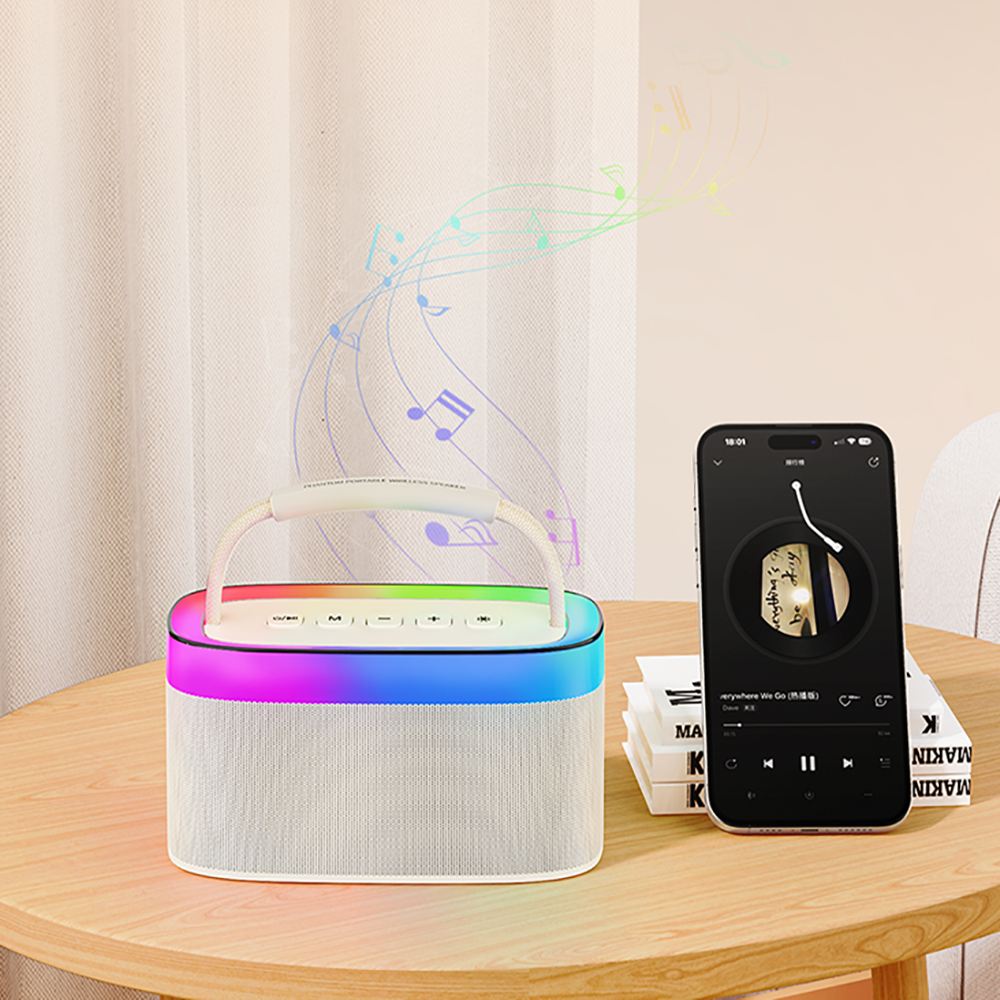 Recci RSK-W40 Phantom Serisi Taşınabilir Kablosuz Bluetooth Hoparlör Siyah