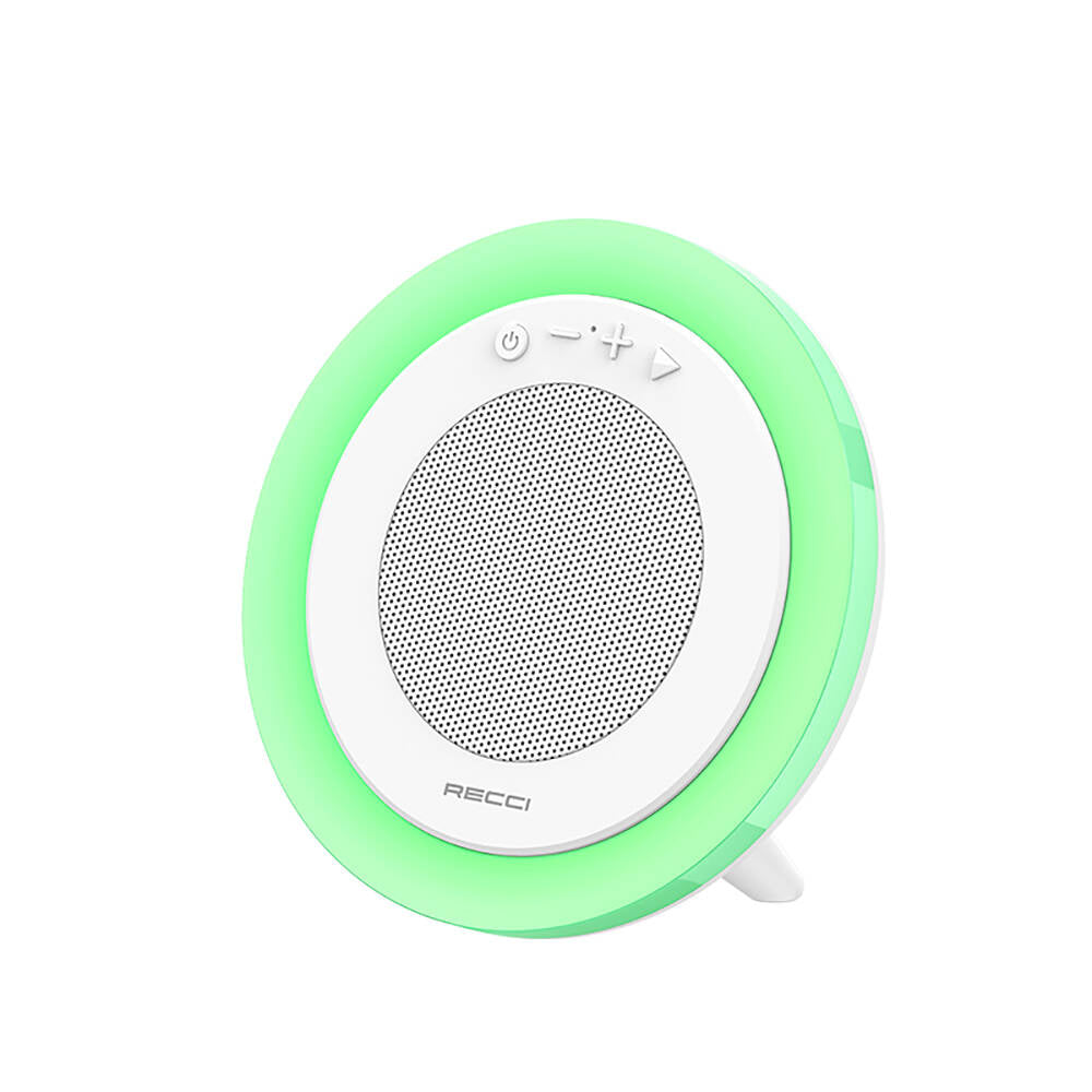 Recci RSK-W42 Moonlight Serisi RGB Işıklı Kablosuz Bluetooth v5.3 Hoparlör Beyaz