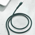 Recci RTC-P35CL Hızlı Şarj Özellikli 100cm Type-C to Lightning Kablo Yeşil