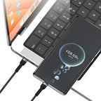 Recci RTC-T16 2 in 1 65W PD Hızlı Şarj Özellikli Lightning ve Type-C To Type-C PD Kablo 1.2M Gri