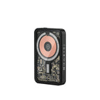 Recci W07 Şeffaf Tasarım Standlı 15W M-safe Şarj Özellikli 20W PD Hızlı Şarj Powerbank 5000mAh Siyah